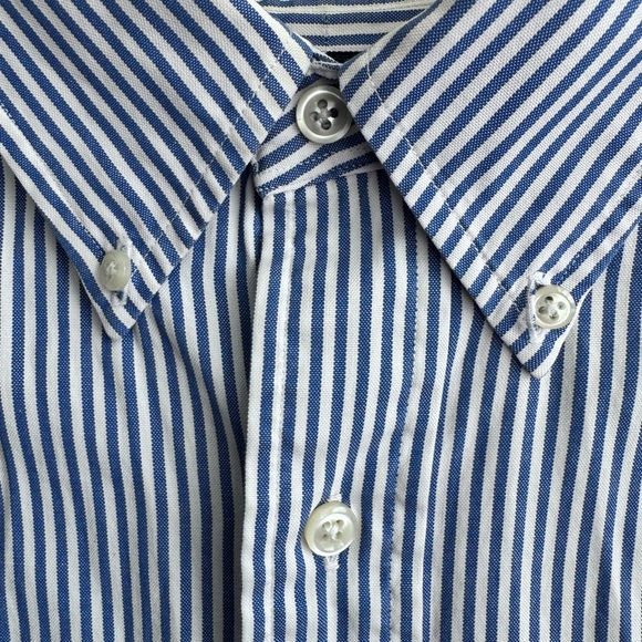Ralph Lauren Blue and White Striped Shirt - Picture 4 of 6